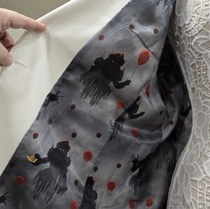 Pennywise Clown White Blazer Red Balloon Embroidery Sz 16